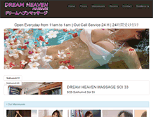Tablet Screenshot of dreamheavenmassage.com